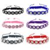 Europa y Estados Unidos pulsera tejida de figura de figura de nuevo personaje transfronterizo para hombres y mujeres aleación multicolor tejida nudo chino cuentas de rosario cuerda de mano