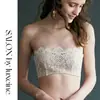Conjunto de Sutiã Strapless de Renda Francesa Estilo Japonês para Mulheres, Sutiã Push-Up Antiderrapante, Fornecimento em Lote Misto Multicolorido