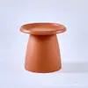 Mesa de Café Redonda de Plástico Nórdica para Sala de Estar, Mesa Auxiliar Simple para Apartamentos Pequeños, Lujo Ligero Creativa Moderna Estilo Ins