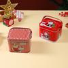 Caixa de Lata Infantil Portátil para Doces de Chocolate Pequenos Objetos Caixa Organizadora de Mesa Mini Fofo Presente de Natal