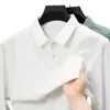 Camisa Polo de Manga Larga Transpirable para Hombre, Estilo Casual, Solapa, Nuevo Estilo Otoño 2026, para Jóvenes y Personas de Mediana Edad, Business Casual