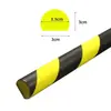 En Stock Tiras Anticolisión de PU Protectores de Esquina Tiras Protectoras de Bordes Suaves Paracho Anticolisión Industrial Negro y Amarillo Advertencia Autoadhesivas No Requiere Taladro