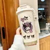 Taza de Café Labubu Transfronteriza de Acero Inoxidable 316, Taza Térmica de Alto Valor, Taza de Agua Unisex, Taza con Popote Doble para Dibujos Animados