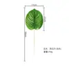 Planta Verde Artificial Hojas de Plátano, Hojas Falsas, Plantas Verdes de Tallo Único para Decoración del Hogar y Bodas, Arreglo de Pared de Fondo con Plantas