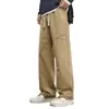 Pantalones de verano para hombre, pantalones casuales de primavera, nuevo estilo 2026, ropa de trabajo, corte holgado, cintura elástica, corte recto, estilo fino de verano