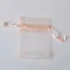 Bolsa de organza y gasa al por mayor, bolsa de gasa para almacenamiento de joyería de perlas, cosméticos, cinturones, bolsa de gasa de color sólido, bolsa para dulces y regalos