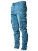 Novo AliExpress Transfronteiriço Amazon deseja Europeu e Americano Venda Quente Jeans Skinny Masculino Rasgado Emblema Leggings