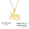 Regalo de cumpleaños para el Día de la Madre, diseño personalizado, corte Infinito Amor MAMÁ, colgante, collar de acero inoxidable, cadena de clavícula