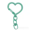 Hebilla Colorida de Aleación en Forma de Corazón con Colgante de Hebilla de Figura de Ocho, Accesorios Hechos a Mano para DIY, Llavero, Accesorios para Bolsos, Adornos Colgantes