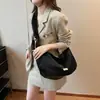 Bolsa Lua Única com Alça de Ombro Plissada para Mulheres 2026 Nova Bolsa Grande de Dumpling para o Dia a Dia Bolsa de Ombro Única Transversal