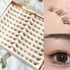 Cílios Postiços Transfronteiriços, Volume Grande, Castanho-Preto, Estilo Su Da Ji, Curvados, Macios, Fofos, Fotogênicos, Menina Doce, Cílios Postiços Sem Cola