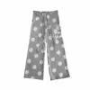 Pantalones Deportivos Casuales de Pierna Ancha para Mujer, Estilo Retro de Moda Transfronterizo, Estampado de Lunares y Letras Coreanas, Novedad Verano 2026