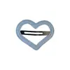 Pinza para el pelo de estilo coreano Ouni, color azul denim con forma de corazón, para mujer, nuevo 2025, pinza lateral para flequillo, pinza BB, accesorios para el cabello