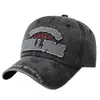Gorra de béisbol bordada vintage lavada transfronteriza para hombre, gorra casual retro de letras a la moda, estilo versátil para exteriores