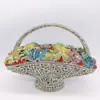 En stock Bolso de Cena Incrustado de Diamantes Bolso de Mano para Banquetes Europeo y Americano Full Diamond Bolso de Mano con Piedras en Stock