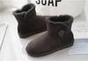 3352 Inverno quente pele de carneiro uma peça botas de neve mulheres tubo curto antiderrapante casual espessa lã sapatos de neve