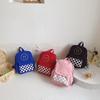 Nova Bolsa Infantil Tecido Oxford Moda Xadrez Smiley Mochila Temporada Escolar Jardim de Infância Bebê Mochila Escolar Pequena