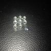 Fabricantes de entidades suministran tuerca de seguridad de nailon con anillo de goma hexagonal pequeño blanco M3.5 * 0.7-5.5*4.0