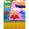 Hoja Grande Papel Esponja con Purpurina Dorada Papel de Purpurina de Colores Engrosado Papel de Espuma EVA Papel de Lentejuelas Materiales para Manualidades DIY Papel con Purpurina Dorada