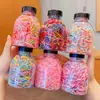 Diadema para Bebé de Niña Banda Elástica Alta Banda de Goma Nueva Banda de Goma Desechable en Lata Cinchos de Colores para el Cabello