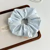 Estilo Coreano Diseño Simple de Borde Envolvente Tela Lazo para el Cabello Intestino Grueso Cuerda para Cola de Caballo de Nicho de Alta Gama Accesorios para el Cabello Flor para la Cabeza Versátil para Mujeres