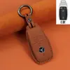 Adecuado para nueva cubierta de llave Mercedes-Benz cuero capa superior cuero hecho a mano funda para llave de coche llavero inteligente todo incluido