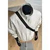 Chaqueta Bomber Retro Americana con Cuello Alto para Hombre Estilo Desaliñado Fresco Old Money Chaqueta de Béisbol de Alta Gama Corte Limpio Chaqueta Corta