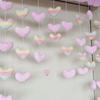 Estilo Ins Corazón de Niña Color Amor Bei Bei Ai Decoración de Dormitorio Sala de Estar Entrada Cortina de Puerta de Dormitorio Cortina Media Cortina Divisoria