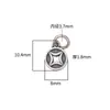 Accesorios para Manualidades de Joyería Material Plata de Ley 925 Cobre Cortado Moneda Colgante Moneda Cuerda Trenzada DIY Colgante para Pulsera de Joyería