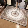 Tapete de Entrada Criativo Retro Transfronteiriço Temu Veludo de Cristal Antiderrapante Tapete de Piso para Sujeira Carpete de Entrada para Casa