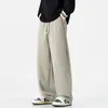 Pantalones casuales holgados rectos negros para hombre, tendencia otoño e invierno 2026, nuevos pantalones deportivos transpirables estilo americano para hombre