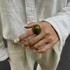 Pulseira Curva de Resina Europeia e Americana Transfronteiriça Estilo Ins Não Desbota, Anel Brilhante de Acrílico Inspirado em Design