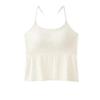Top de una pieza blanco largo que combina con todo para mujer, con tirantes finos, ligero, antidesgaste, para interior y exterior, bonito sujetador para la espalda.