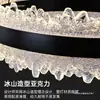 2026 Novo Modelo Lustre de Sala de Estar Estilo Italiano Luxo Leve, Minimalista Moderno Criativo Designer Luminária Circular Iceberg Proteção Ocular para Sala de Jantar