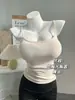Chaleco Exterior de Tirante Fino para Mujer con Almohadillas en el Pecho para Prevenir la Exposición, Adecuado como Top de Capa Base para Verano, Corte Ajustado, Estilo Dulce y Picante, Camisola de Color Sólido
