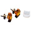 Molde de silicona para pendientes de botón, mini cubo, gatito, triángulo, pegamento de cristal, molde para joyería
