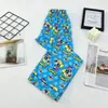 Tamanho Quebrado Produtos Transparentes Primavera Outono Verão Pijamas Infantis Manga Longa Roupas de Ar Condicionado para Meninas Roupa de Casa com Gola Cartoon para Menininha conjunto