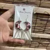 Pendientes de Pieza Bordada Vintage Bordados a Mano de Estilo Étnico de Moda, Colgantes de Oreja Pequeños Cortos con Borlas, Joyería de Plata Miao de Yunnan para Mujeres