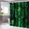 Cortina de Chuveiro Halloween Fantasma Abóbora Amazon Casa Impermeável e à Prova de Mofo Cortina de Chuveiro Divisória de Banheiro Cortina de Chuveiro