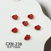 Accesorios para Uñas de Año Nuevo, Serie Roja Festiva Popular Estilo Chino, Lingotes de la Suerte, Bolsas de la Suerte, Decoraciones para Uñas de Aleación de Pez Dorado