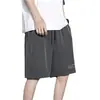 Shorts de Verano Personalizados para Hombre, Shorts Estampados de Seda Helada de Corte Holgado de Moda, Estilo Delgado Versátil Casual Deportivo para Estudiantes