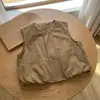 Conjunto de Chaleco Cardigan sin Mangas para Niños 2026 Otoño Nuevo Estilo Coreano para Bebés y Niños Pequeños Chaleco de Cuello Redondo Pantalones de Pierna Ancha Rayados