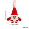 Novo pingente de Natal da Amazon, ornamento de árvore de Natal de crochê em fio, pingente de carro para decoração de Natal