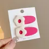 2025 Nova Presilha Rosa Dopamina Bico de Pato Meninas Fofa Moda Grampo para Franja Cabelo Quebrado Pequeno Grampo de Cabelo