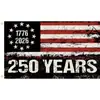 Bandera de Fondo para Cumpleaños del 250 Aniversario Americano Transfronteriza Bandera de Jardín 1776-2026 Bandera Decorativa del Día de la Independencia