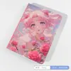 Caderno de Página Colorida A5 Sailor Moon Desenho Animado Anime Diário Caderno em Estilo Doce Maduro com Capa de Couro PU