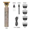 Cortapelos Eléctrico, Recortador de Peluquería Recargable de Cerámica, Diseño Abs Cabeza de Buda Dragón y Fénix para Cortes de Pelo Calvo