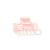 Pinza de Tiburón Cuadrada de Color Sólido, Elegante y Sencilla, con un Toque de Alta Gama, Pinza para el Cabello Versátil para el Uso Diario, Pinza para el Cabello de Material Acetato