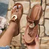 Zapatos de mujer de comercio exterior transfronterizo, sandalias de cuña con punta de playa de verano 2022, sandalias de mujer europeas y americanas en stock