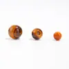 Li Tianran Ojo de Tigre Amarillo Piedra Suelta Cuentas de Ojo de Tigre Cuentas Redondas de Agujero Grande Accesorios para Joyería Semi-Terminados DIY Venta al por Mayor